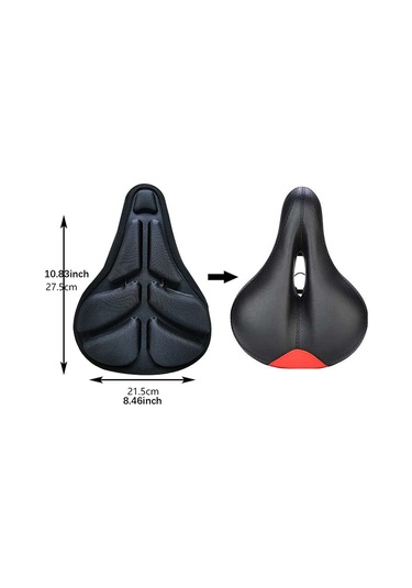 Suntek Bisiklet Sele Kılıfı Aşınmaya Dayanıklı Minderi M Siyah