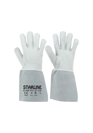 Starline E-102 Beyaz Argon Kaynakçı Eldiveni No:10 -Xl