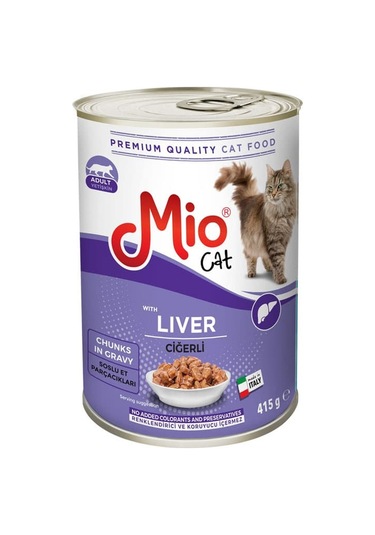 Mio Ciğerli Konserve Yetişkin Kedi Maması 415 G