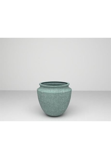 Nuano Consept Nora Serisi Yuvarlak Saksı Yeşil 70x60