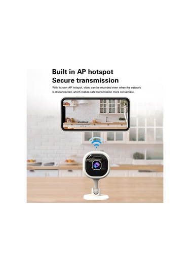 Youtek Akıllı Güvenlik Kamerası 1080p - İki Yönlü Konuşma, Hareket Algılama Ve Gece Görüşü Fonksiyonlarıyla Wi-fi Bağlantılı