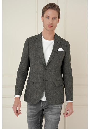 C 692 Slim Fit Haki Spor Ceket Haki