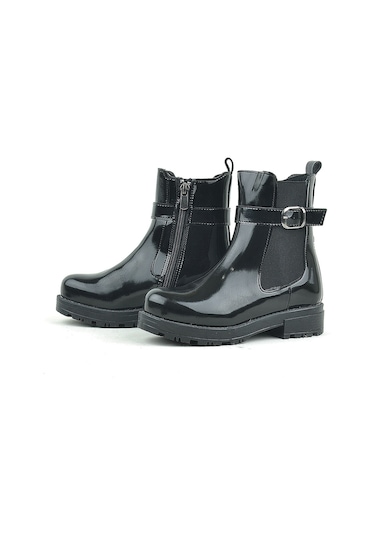 Rakerplus Siyah Rugan Lastikli Kız Çocuk Bot Siyah