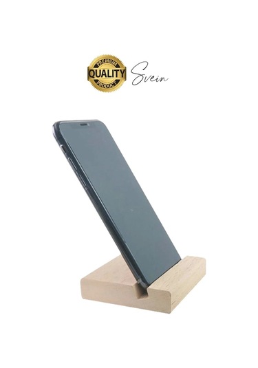 Doğal Masaüstü Ahşap Cep Telefonu Ve Tablet Standı Natural Görünüm Şık iPhone Android Apple Uyumlu iOS