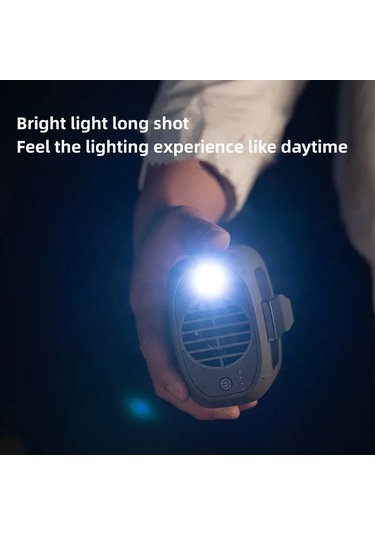 Tcherchi 8000 MAh Şarj Edilebilir Ve Taşınabilir Asma Veya Boyun Fanı Sarı