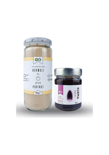 Hurmalı Bebek Pudingi 300g Gr Ve Hurma Püresi 320 Gr Seti