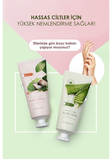 Aloe Vera Içeren Yatıştırıcı Nemlendirici El Kremi 100 Ml Aloe Vera