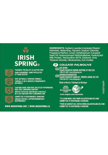 Irish Spring Moisture Blast Nemlendirici Banyo Sabunu 8li Paket Diğer