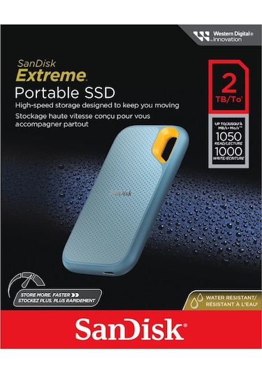 Sandisk Extreme 2 TB 1050 MB/SN SDSSDE61-2T00-G25B Taşınabilir SSD