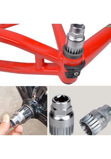 Kosona Bisiklet Tamir Aleti Seti - Zincir Kesici, Zincir Çıkarıcı, Bracket Çıkarıcı, Freewheel Cassette Ve Krank Çıkarıcı Araçları 5 Parça Çok Renkli