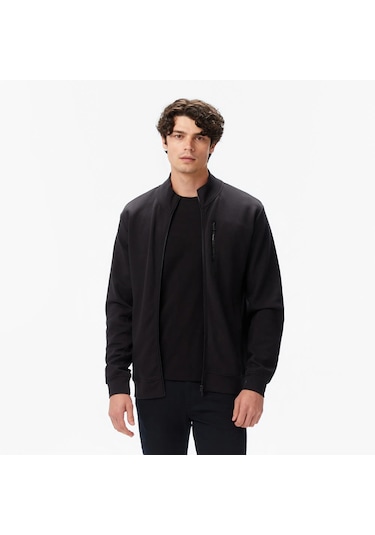 Nautica Classic Fit Erkek Fermuarlı Sweatshirt K57221t Siyah