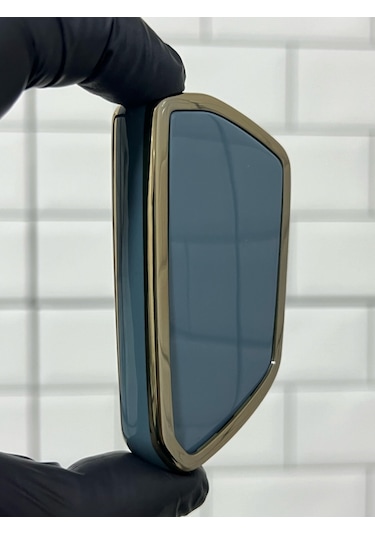 Volkswagen Golf 8 Caddy Polo Smart Nano Uyumlu Anahtar Kılıfı Gri - Gold