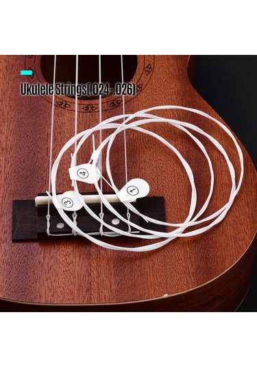 Yaozixa Konser Ukulele İçin Nilon Tel Seti, Yüksek Gerilimli, Ses Kalitesi İyileştirici, 4 Tel Ebgd Akortu, 0.024-0.037 İnç