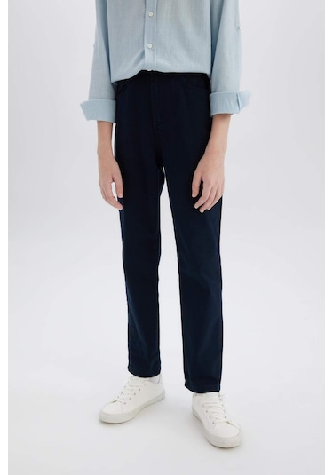 DeFacto Erkek Çocuk Düz Paça Basic Düz Gabardin Pantolon X4224A625SMNV135 DeFacto Erkek Çocuk Düz Paça Basic Düz Gabardin Pantolon X4224A625SMNV135
