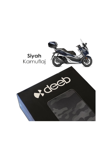 Deeb Honda Forza 250 Kamuflaj Sele Kılıfı Örtüsü Siyah Kamuflaj (507209552)