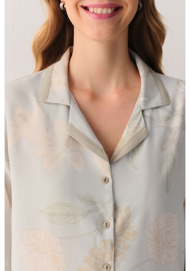 Suwen Emory Maskülen Pijama Takımı Sh26114660b1194 Yeşil Desenli