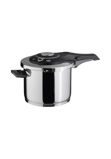 Jumbo Procook Siyah Açık Gri Paslanmaz Çelik 6 L Düdüklü Tencere Gri - Siyah