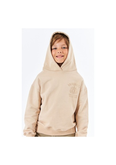 Serbend (Sge-1340) Serbend Kıds Baskılı Erkek Çocuk Kapüşonlu Sweatshırt