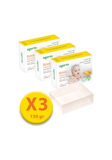 Agarta Doğal Bebek Sabunu 150 G x 3