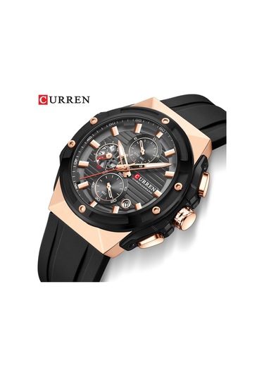 Curren Erkek Saati Açık Hava Eğlence Spor Takvim Kuvars Dairesel Bilek Saati Mavi Diğer