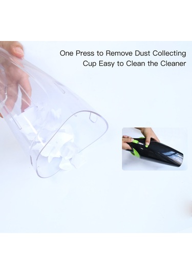 Springsun Araba Elektrikli Süpürgesi El Tipi Elektrikli Süpürge Kablosuz Usb Hızlı Şarj Taşınabilir Ev Araba Islak Kuru Temizleme