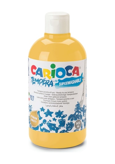 CARIOCA TEMPERA SULUBOYA SÜPER YIKANABİLİR PASTEL SARI 500 ML