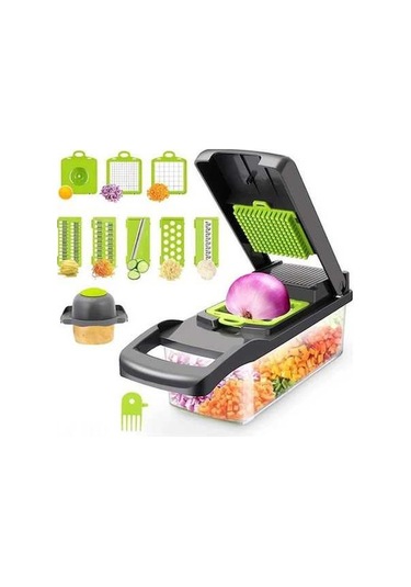 Pazly Çok Fonksiyonlu Sebze Doğrayıcı: 8 Bıçaklı Kesme, Dilimleme, Rendeleme Mutfak Yardımcısı Diğer