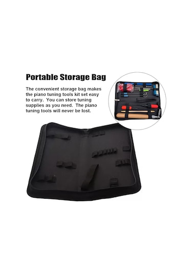 Profesyonel Piyano Akort Seti 16 Parça Piyano Akort Alet Seti Akort Anahtarı Kolu Keçe Piyano Tamir Aksesuarları Dahil