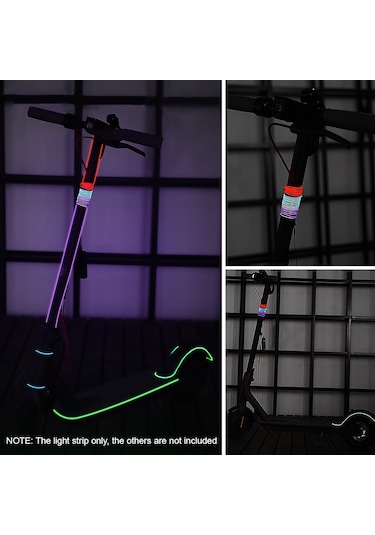 Samdoo Kırmızı Işıklı Scooter Araba Ambiyans Lambası - 200cm Led Şerit, Abs Malzeme, Uyarı Ve Takip Fonksiyonu