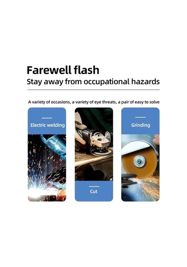 Trendooze Pc Koruyucu Gözlük Güneş Otomatik Karartma Kaynak Maskesi Green - Güvenli Kaynak Kullanımı İçin