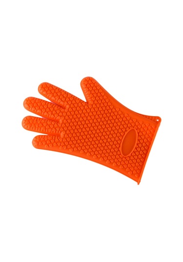 Yuntech01 Mavi Kalp Desenli 5 Parmaklı Silikon Eldiven - Fırın, Mikrodalga Ve Barbekü İçin Kaymaz, Isıya Dayanıklı, Temizlenmesi Kolay Ev Gereci