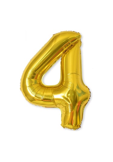 2 Adet 40 İnç Alüminyum Folyo Numarası Balonlar Doğum Günü Düğün Nişan Parti Dekor Çocuk Top Malzemeleri 4-altın