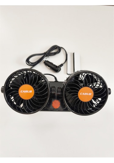 24 Volt Araç Içi Torpido Üstü Çift Fanlı Oto Vantilatör 6400609