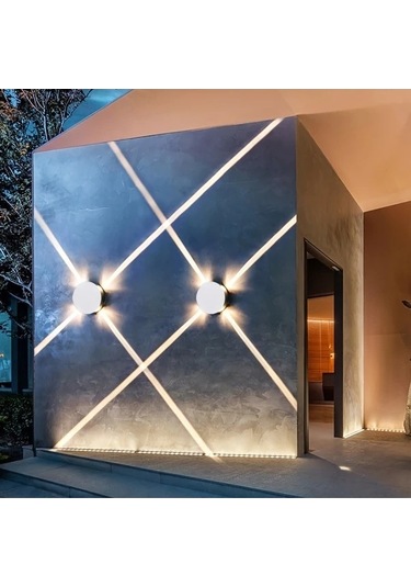 Fastbuy Modern Minimalist Led Duvar Lambası Beyaz 12w Dairesel Kolay Kurulum Alüminyum Kare Oturma Odası Sıcak Işık Beyaz