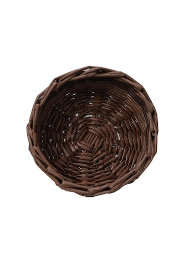 E38 El İşçiliği Kağıt İp Sepet Örgü 14 14 Cm - 6181 Karışık