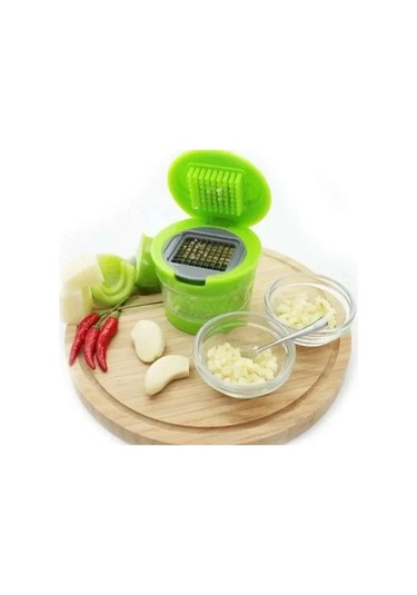 Liangmei 1 Adet Çok Fonksiyonlu Plastik Sarımsak Presi Baskı Yeşil