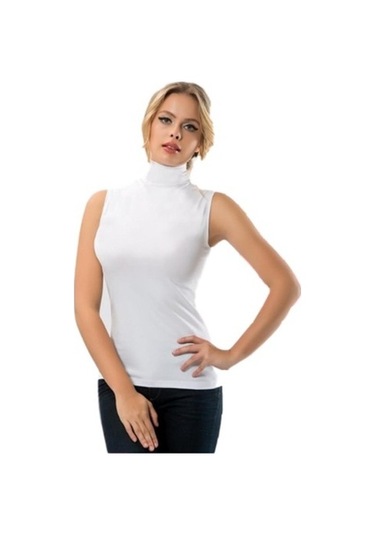 Anıt Bayan Balıkçı Yaka Sıfır Kol Atlet 2811