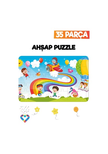 Ahşap Çocuk Puzzle 35 Parça-27