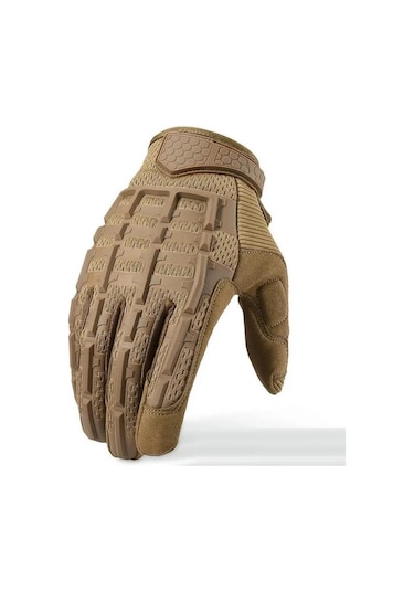 Kauçuk Masfal L Beden Cay232 Taktikal Eldiven Wolf Brown