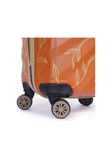 Wexta Wx-300 Yaprak Baskılı Kiremit Büyük Boy Valiz Baskılı Kiremit