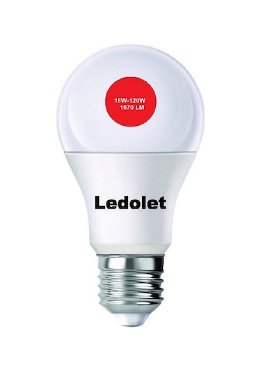 Ledolet Led Ampul 18W Beyaz 6500K