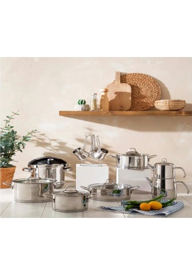 Pierrecardin 18 Parça Jupiter Tencere Seti Inox