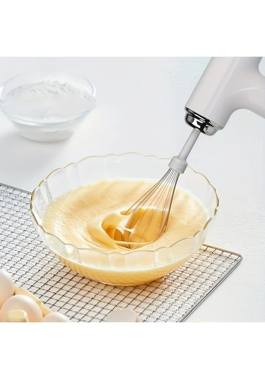 Besthome1 1 Adet Mor Usb Şarjlı Kablosuz Portatif Yumurta Çırpıcı Ev Profesyonel Kek Mikseri Diğer