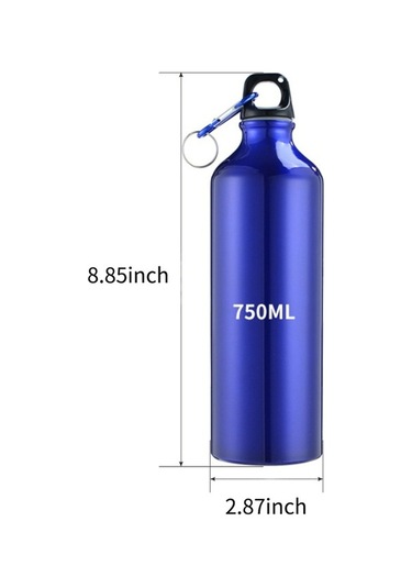 Ulzyvf 750ml Alüminyum Su Matarası - Sızdırmaz, Karabinalı, Spor Ve Seyahat İçin Çok Renkli Küçük Boyutlu Çok Renkli