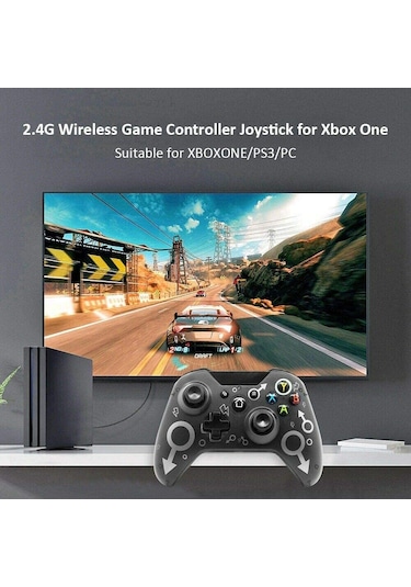 N-1 Kablosuz Titreşimli Oyun Kolu 2.4G X-One/Pc/Ps3/Xsx Uyumlu