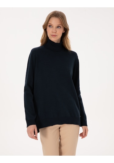 Pierre Cardin Kadın Lacivert Kazak /triko 50316385-vr033 Lacivert