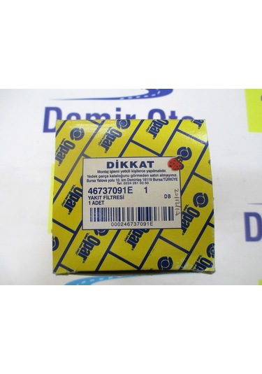 46737091e Yakıt Filtresi 1,9 D.doblo-palio-puntoıı Opar