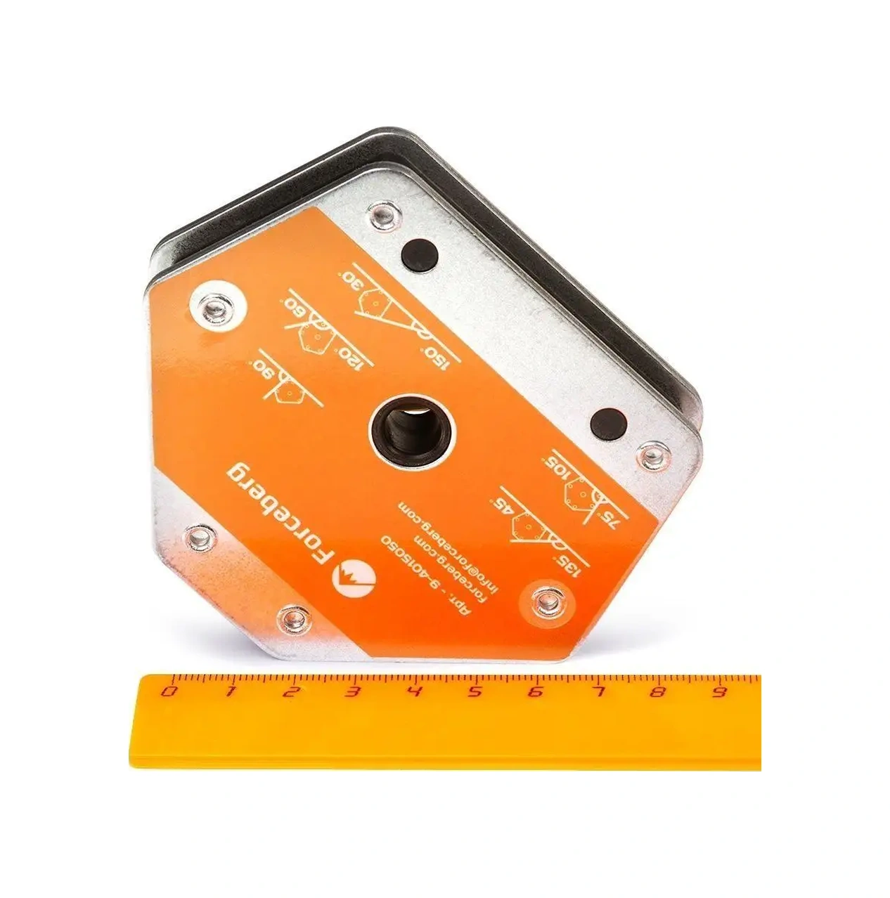 Forceberg Kaynak İçin Güçlendirilmiş Manyetik Köşe, 25kg'a Kadar 39447320 Gri