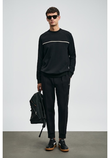 Lufian Cosmo Erkek Sweatshirt 112030181 Siyah