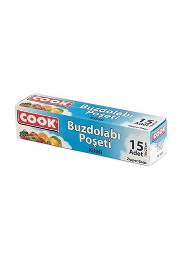 Cook Kilitli Buzdolabı Poşeti 15'li 19 x 25 CM